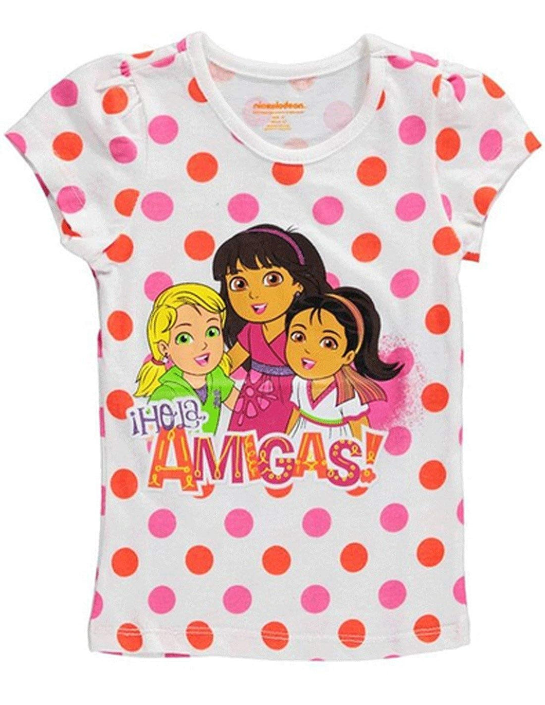 CAN Nickelodeon Baby Little Girls' Dora and Friends Hola Amigas T-Shirt