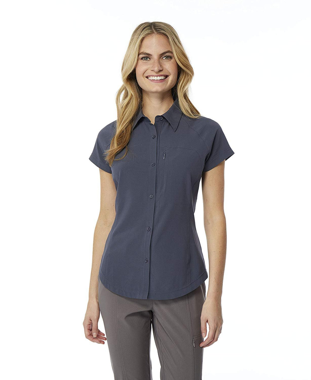 32 DEGREES Cool Women's Outdoor Performance Top Button Down Shirt
