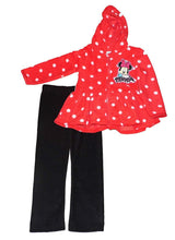 Load image into Gallery viewer, Disney Little Girls' Minnie Mouse 2pc Microfleece Polka Dot Set Red
