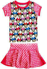 Load image into Gallery viewer, Disney Minnie Mouse Girls UPF 50 Rashguard Swimsuit Outfit Set Size 7
