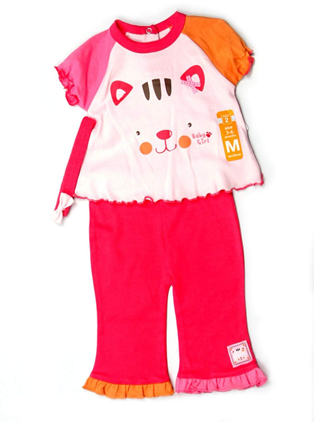 Bon Bebe Baby Girls 3Pc Set Size 3-6Mos