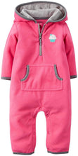Load image into Gallery viewer, Carter's Baby Girls' Hooded Romper (Baby)
