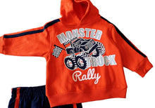 Load image into Gallery viewer, Little Rebels Baby-Boys Infant Two Piece Monster Fleece Hoodie Set
