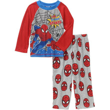 Load image into Gallery viewer, Marvel Spiderman Little Boys' Toddler Long Sleeve Top Fleece Pants Pajama 2 Piece Set
