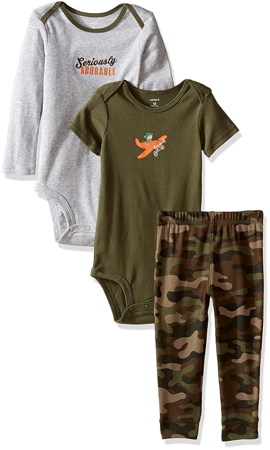 Carter's Baby Boys' 3 Piece Take Me Away Set (Baby) - Monkey - 6M