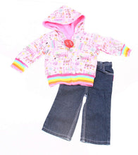 Load image into Gallery viewer, Snoopy Infant Girls 2pc Reversible Jacket Set ''Flower Power'' (12Mos)
