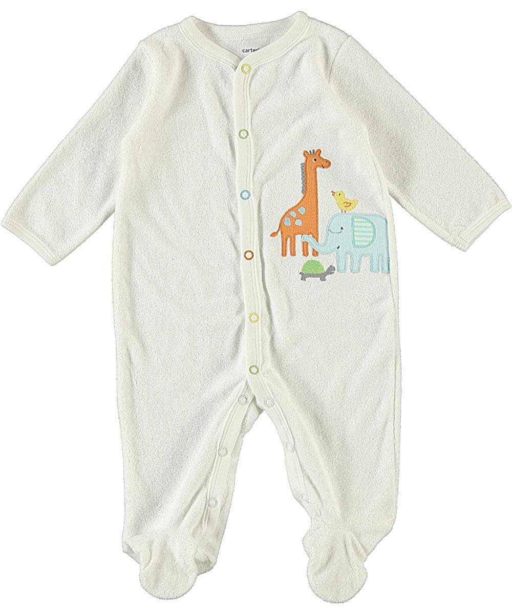 Carter's Baby Girls White Animal Bodysuit