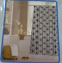 Load image into Gallery viewer, Crystal Bay Shower Curtain "Unite Black"
