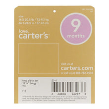 Load image into Gallery viewer, Carter's Little Girls' Toddler Microfleece Pajamas Set
