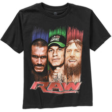 Load image into Gallery viewer, WWE Ready to Rumble Boys Graphic Short Sleeve Tee Black
