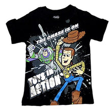 Load image into Gallery viewer, Disney Toys Story Little Boys' Toddler Short Sleeve Tee Shirt Black
