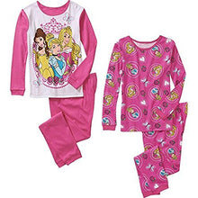 Load image into Gallery viewer, Disney Princess Little Girls' 2 Pack Pajamas Pink
