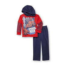 Load image into Gallery viewer, Marvel Little Boys' Spiderman Toddler Boys Hooded Fleece Set
