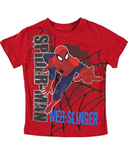 Load image into Gallery viewer, Spiderman Toddler Boys Shirt Web Slinger Tee Red
