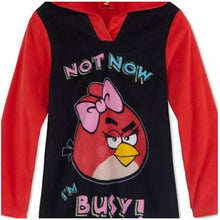 Load image into Gallery viewer, Angry Birds Big Girls&#39; Hooded Microfleece Nightgown
