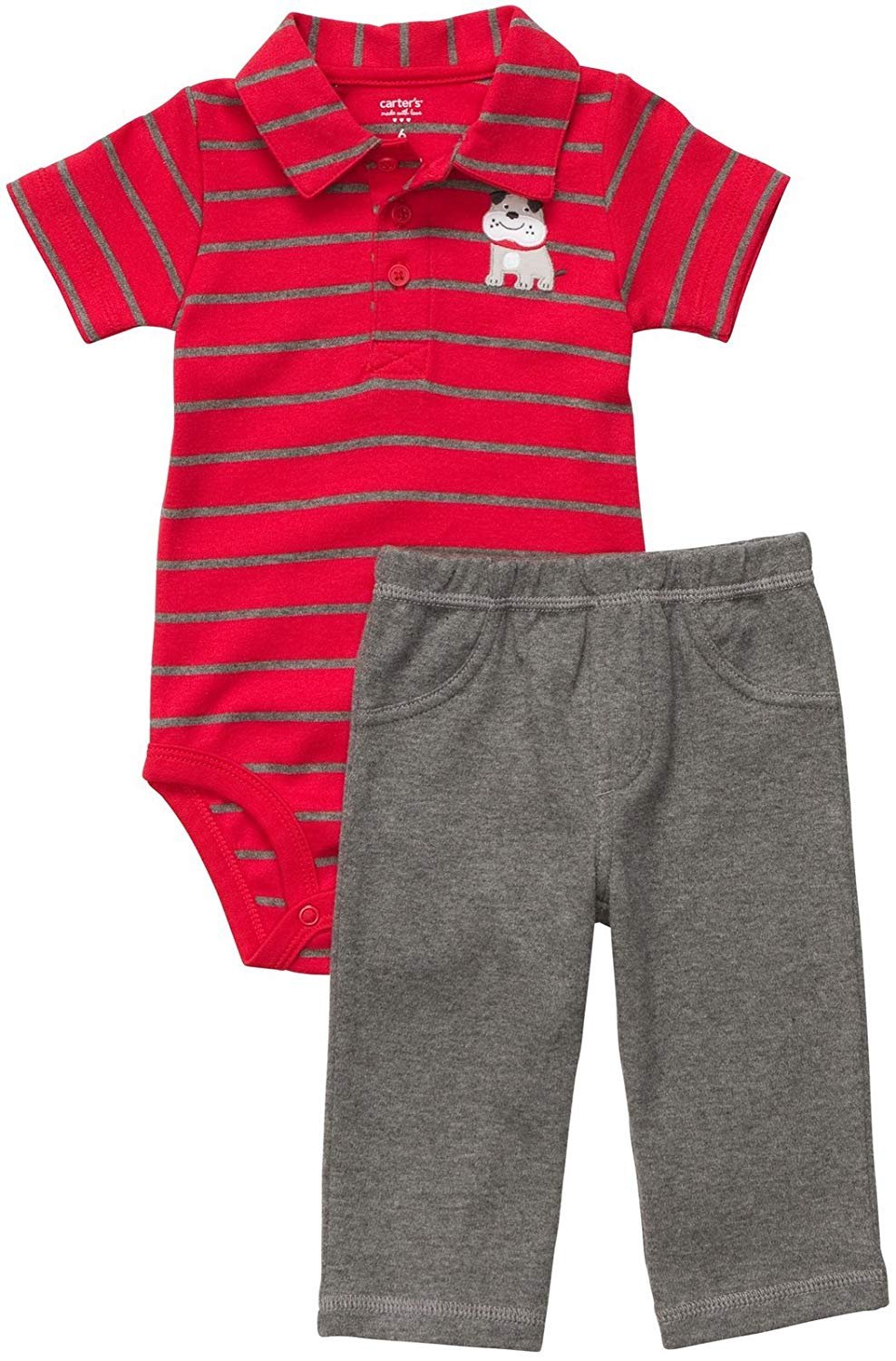 Carter's Baby Boy's Bodysuit & Pant Set - Red Dog