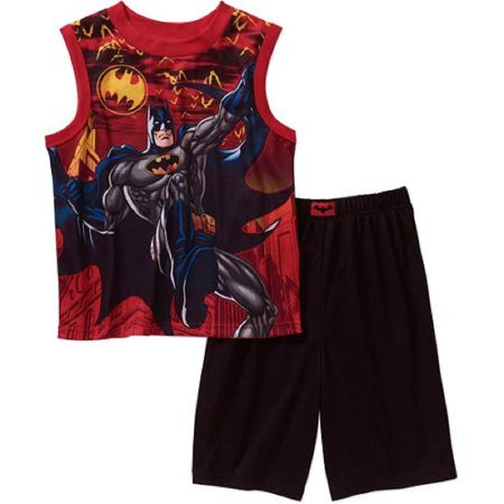 Batman Big Boys' Shorts Pajamas Set