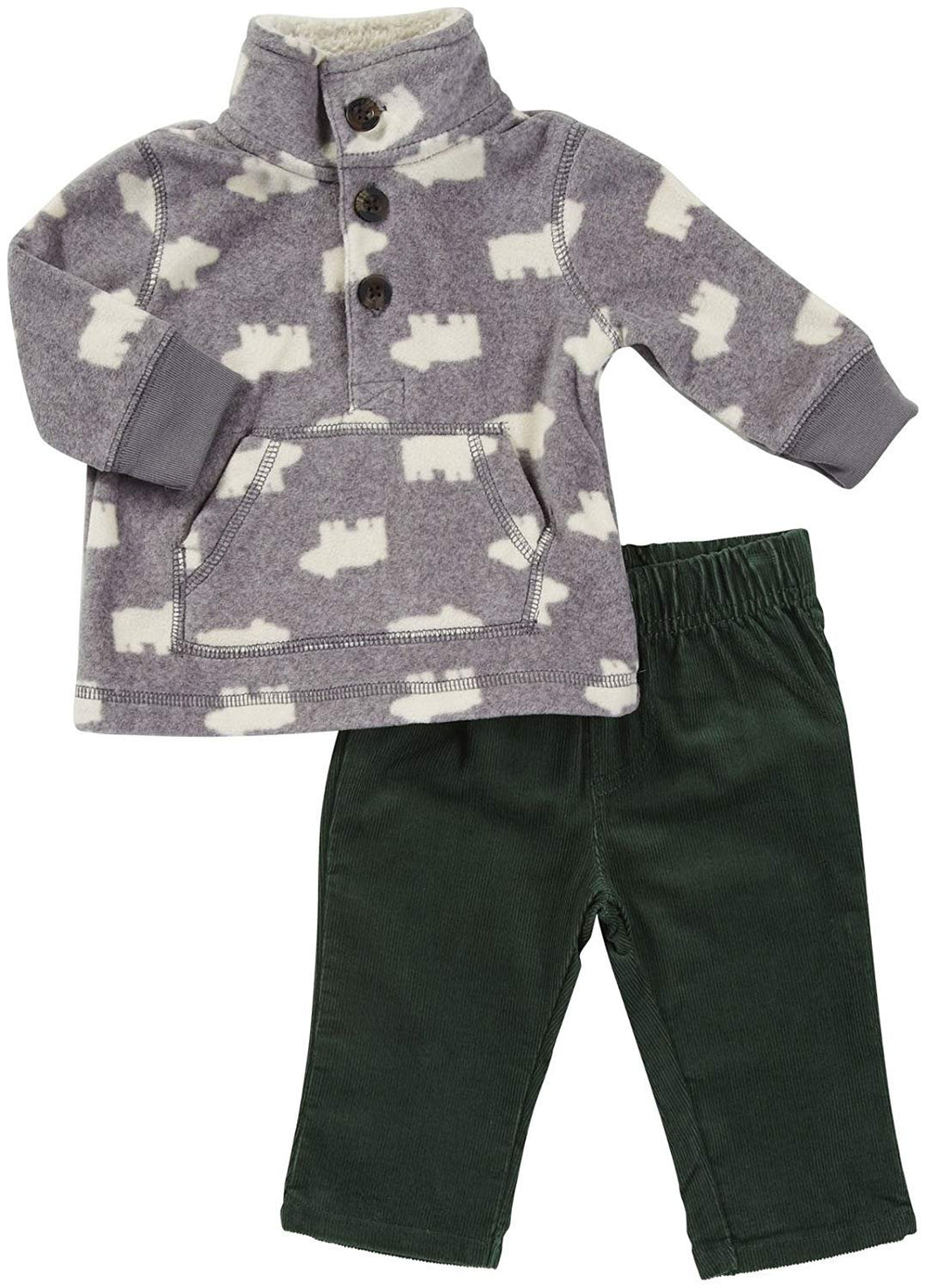 Carter's Baby Boys' Long-sleeve Microfleece Pant Set