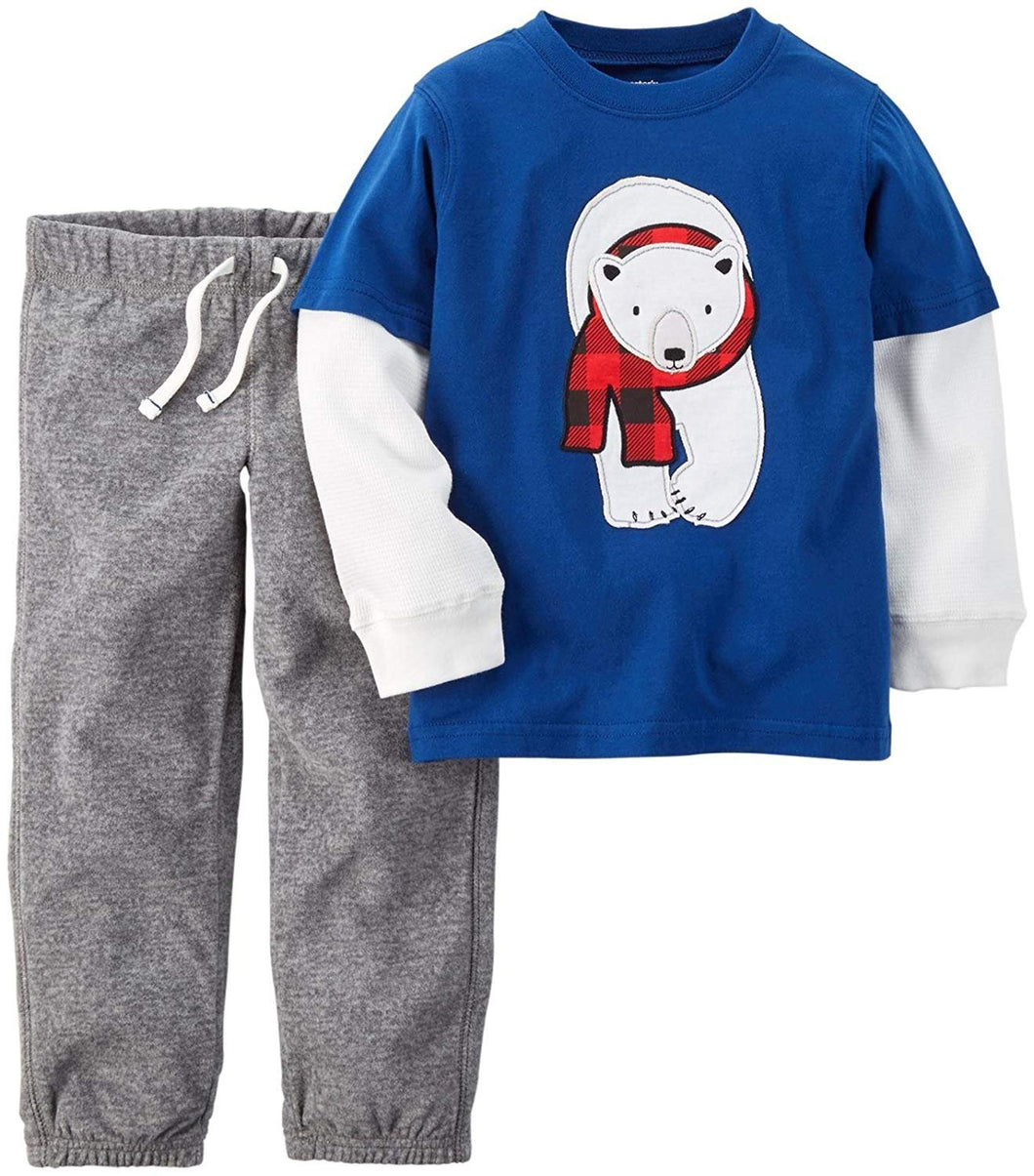 Carter's Baby Boys' 2 Piece Set-Blue