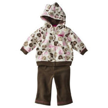 Load image into Gallery viewer, Just One You Made By Carter's Newborn Girls Microfleece 3pc Set Cute Love
