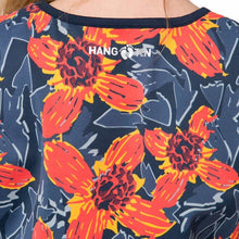 Load image into Gallery viewer, Hang Ten Womens Long Sleeve Rashguard with UPF 50+, (Wallpaper Red, Size: XS)
