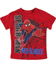 Load image into Gallery viewer, Spiderman Toddler Boys Shirt Web Slinger Tee Red
