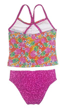 Load image into Gallery viewer, Speedo Girl's Sporty Splice Tankini 2 Piece Swimsuit
