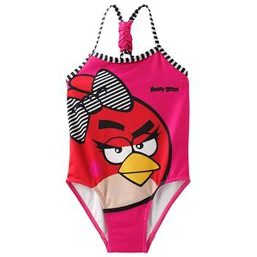 Angry Birds Toddler Little Girls' Striped One-Piece Swimsuits