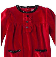 Load image into Gallery viewer, Just One You Made By Carter's Baby-Girls Infant Velour Jumpsuit Red
