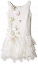 Load image into Gallery viewer, Biscotti Girls&#39; Wedding Belles Multi Flower Dress, Ivory (6)

