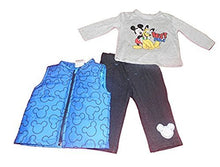 Load image into Gallery viewer, Mickey Mouse and Pluto Infant Boys 3pc Best Pals Vest Set
