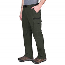 Load image into Gallery viewer, BC Clothing Mens Convertible Lightweight Comfort Stretch Cargo Pants Shorts (Olive, XXLx30)
