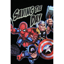 Load image into Gallery viewer, Super Hero Squad Toddler Boys Long Sleeve Shirt Saving The Day Black Tee
