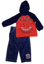 Load image into Gallery viewer, Sesame Street Baby Boys' Elmo Infant Boys 2 Piece Set '' Elmo Champs''
