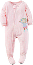 Load image into Gallery viewer, Carter's Baby Girls' Toddler 1 Piece Fleece Sleepwear
