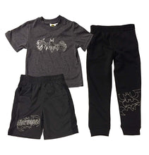 Load image into Gallery viewer, DC Comics Boys' Justice League Shirt, Shorts and Pants 3-Piece Set
