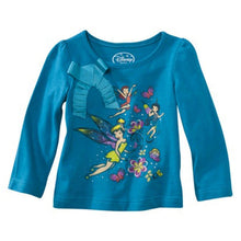 Load image into Gallery viewer, Disney Little Girls' Fairies Infant and Toddler Girls Long Sleeve Shirt
