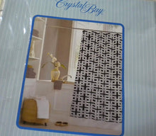Load image into Gallery viewer, Crystal Bay Shower Curtain "Unite Black"
