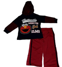 Load image into Gallery viewer, Sesame Street Baby Boys' Elmo Infant Boys 2 Piece SET Navy and RED
